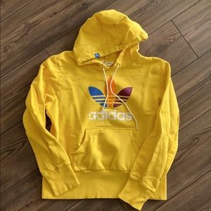 Yellow adidas hoodie